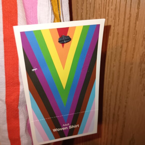 NEW Target Pride Collection Rainbow Button Down UNISEX - Picture 6 of 9